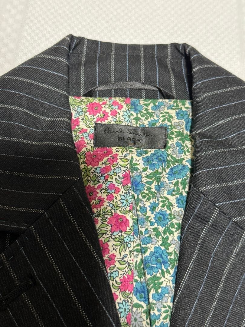 PaulSmith ポールスミス　ストライプ パンツ　スーツ 上下セット　黒