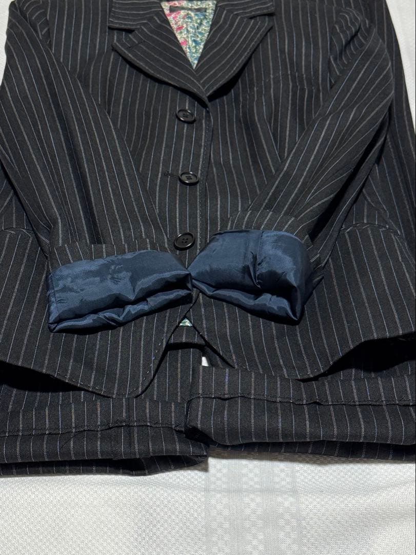 PaulSmith ポールスミス　ストライプ パンツ　スーツ 上下セット　黒