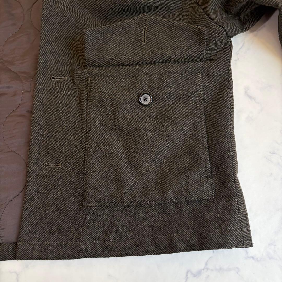 美品 TOMORROWLAND ウールツイード ニットコンビブルゾン 4.9万円