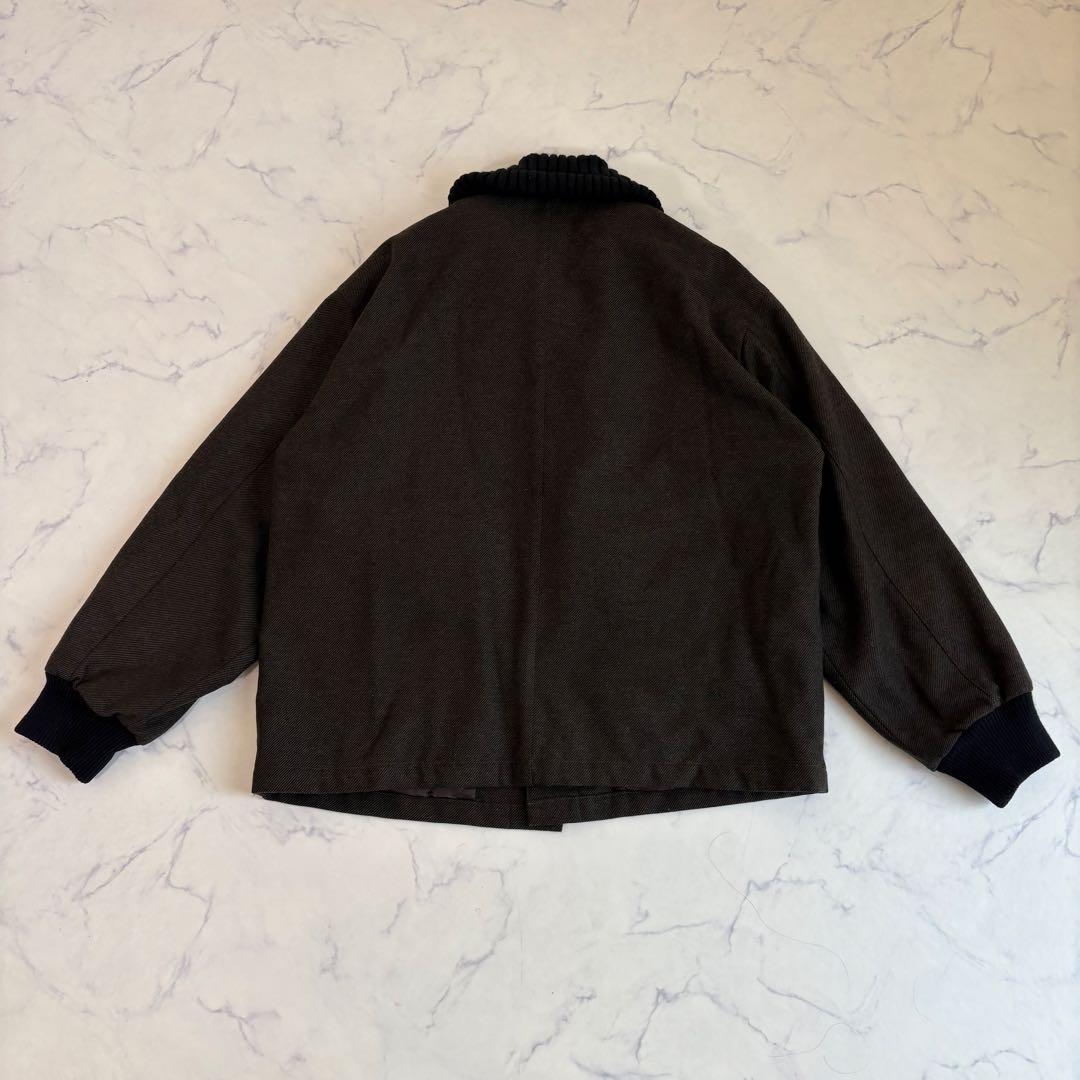 美品 TOMORROWLAND ウールツイード ニットコンビブルゾン 4.9万円