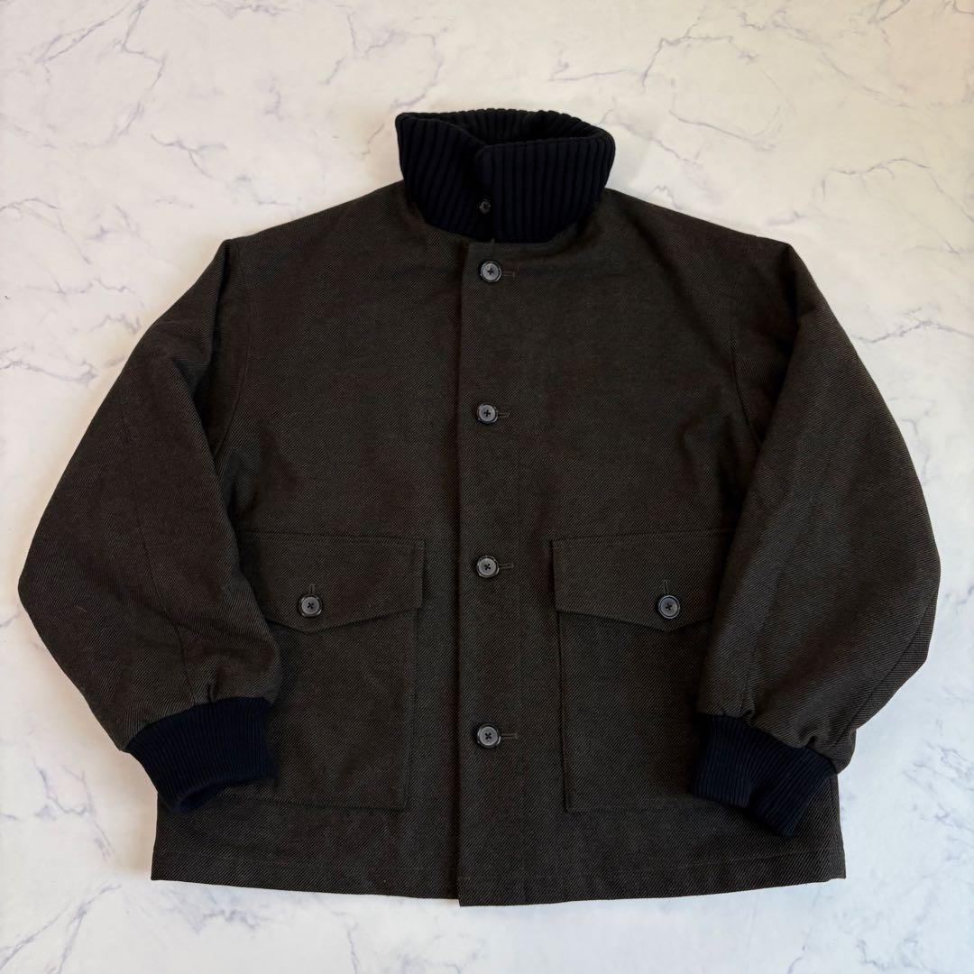 美品 TOMORROWLAND ウールツイード ニットコンビブルゾン 4.9万円