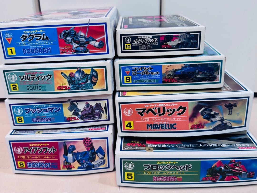 リ*ウ様 【未組立】太陽の牙　ダグラム　8体セット　1/72