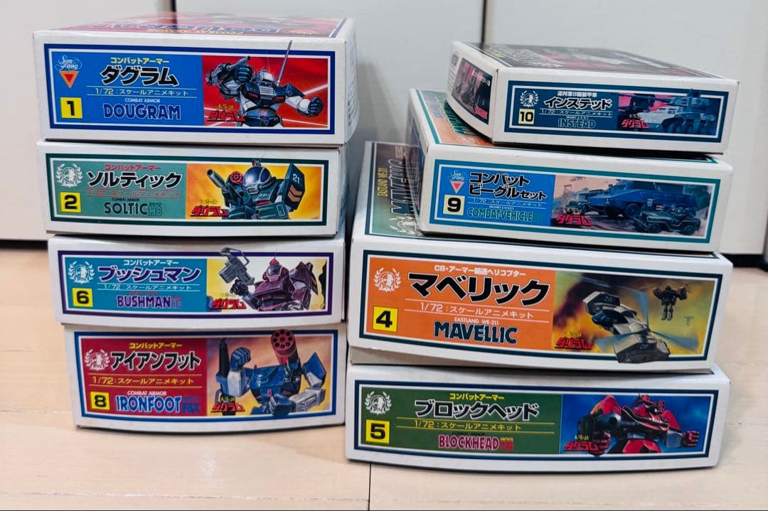 リ*ウ様 【未組立】太陽の牙　ダグラム　8体セット　1/72