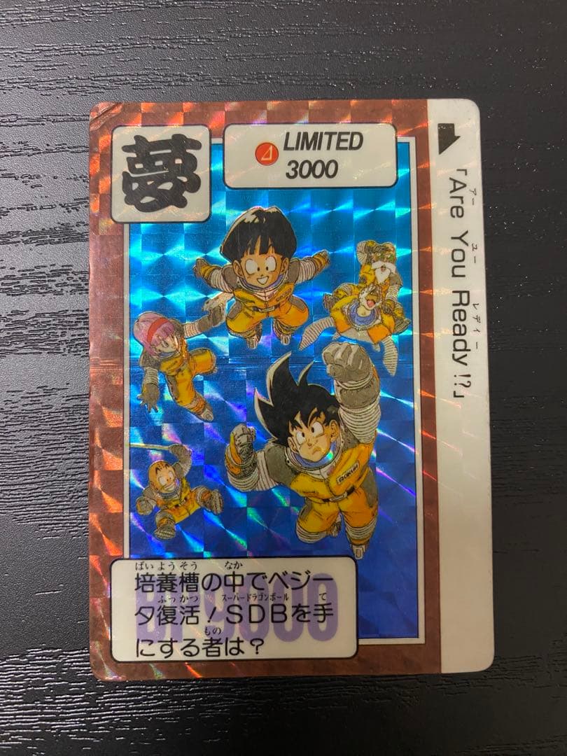 正規品　限定　初期　ドラゴンボールカードダス　リミテッド3000　夢　キラ美品