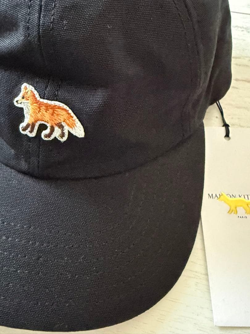 帽子 Maison Kitsune BABY FOX 6P CAP Black