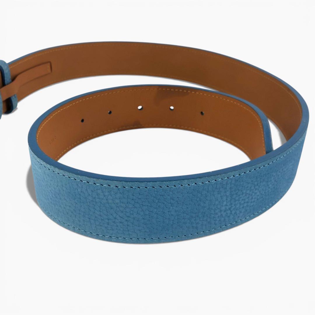 Berluti ベルルッティレザーベルト 水色系