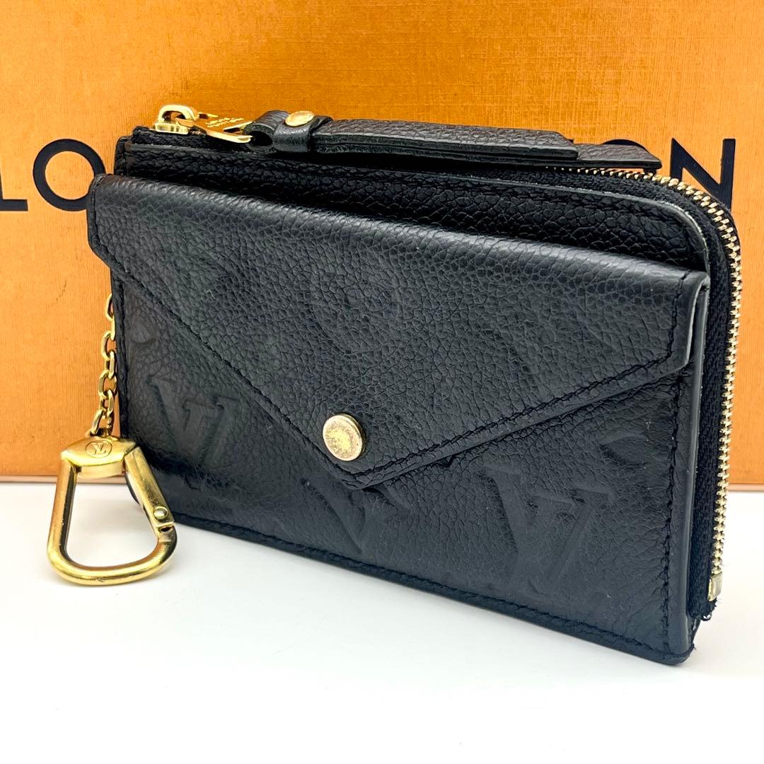 ルイヴィトン アンプラント ポルトカルトヴェルソ ケース 正規品 本物 黒