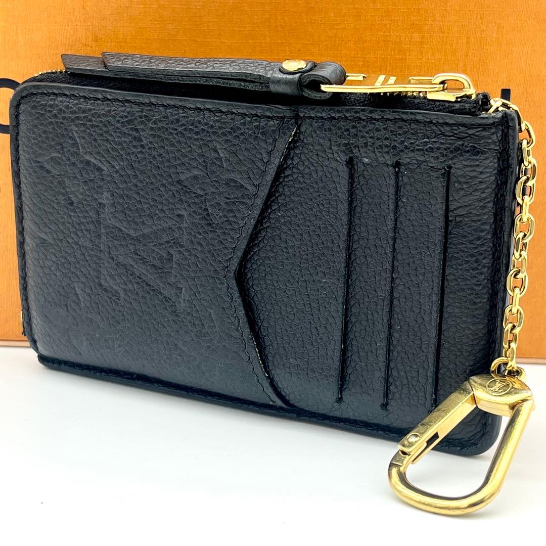 ルイヴィトン アンプラント ポルトカルトヴェルソ ケース 正規品 本物 黒