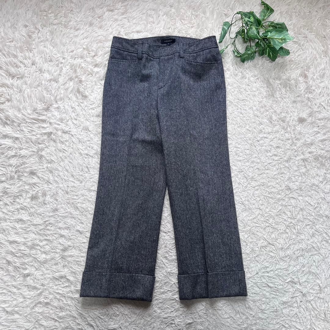 極美品 バーバリーロンドン ツイード セットアップスーツ パンツ シャドーホース