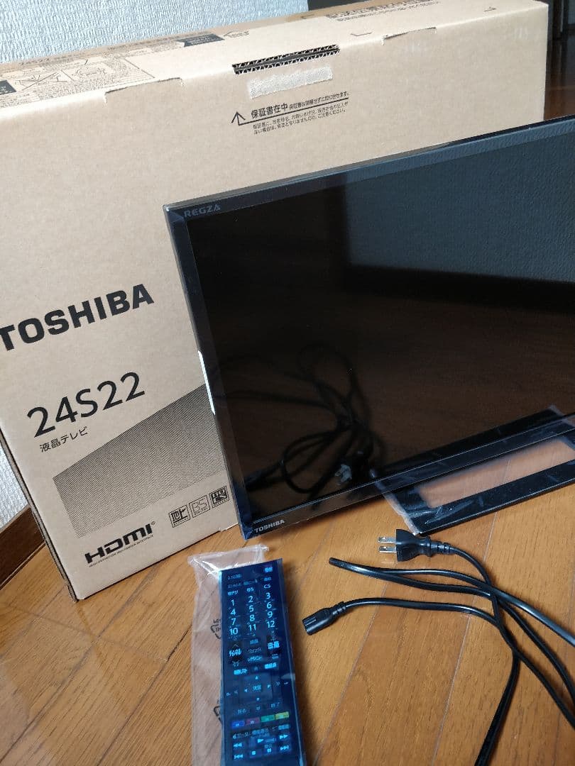 [新古品]TOSHIBA REGZA 24S22　2019年製　24インチ