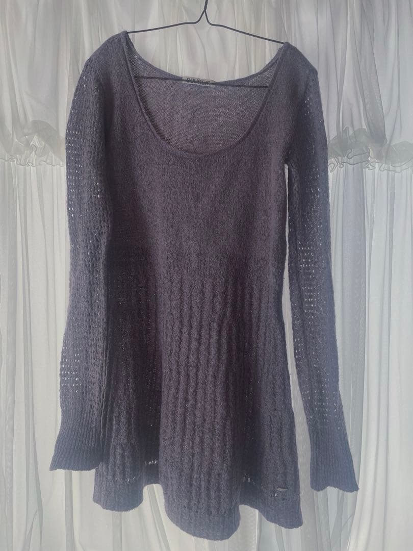 coyseio ニット ワンピース パープル