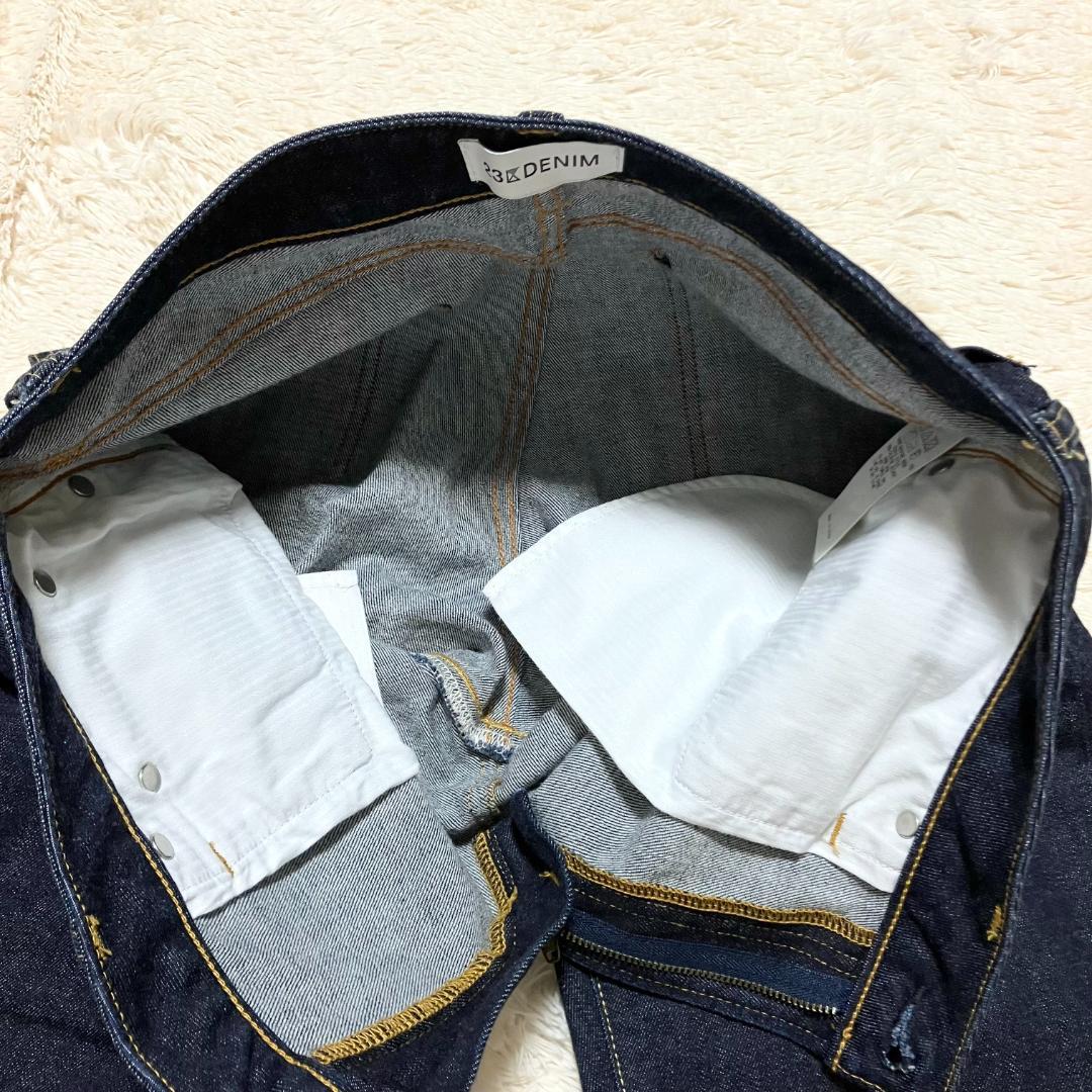 極美品✨ 23区 テーパード ストレッチ デニムパンツ 濃紺 44 大きいサイズ