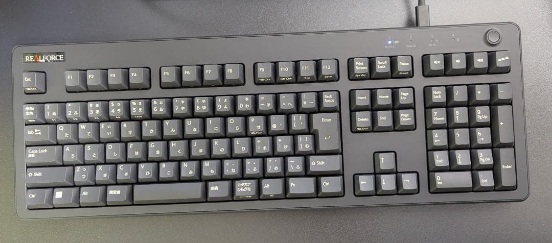 REALFORCE キーボード フル 変荷重 日本語配列 ブラック R3HA12