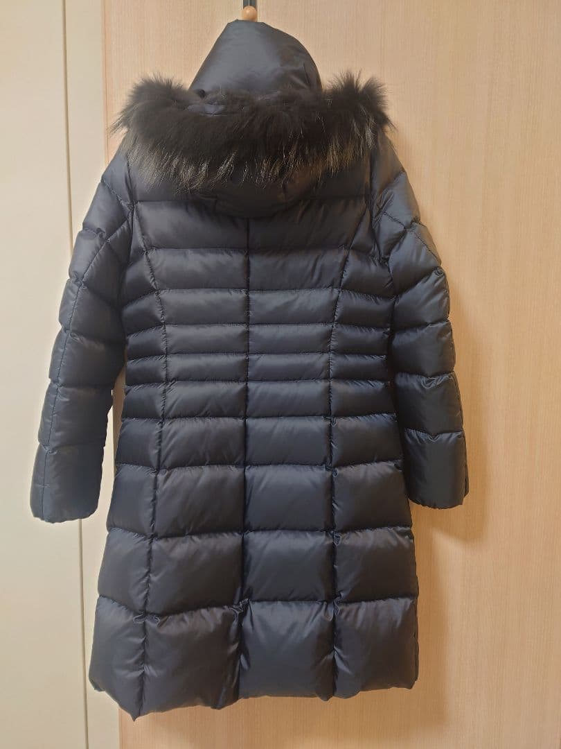 23区　オンワード　ダウンコート　ネイビー　38サイズ　Mサイズ　フード取外し可