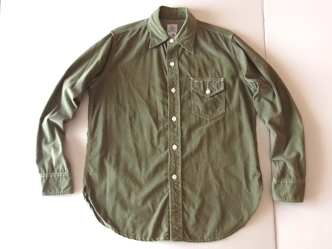 Post Overalls LIGHT3／細畝コーデュロイ・シャツ o’alls