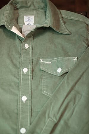 Post Overalls LIGHT3／細畝コーデュロイ・シャツ o’alls