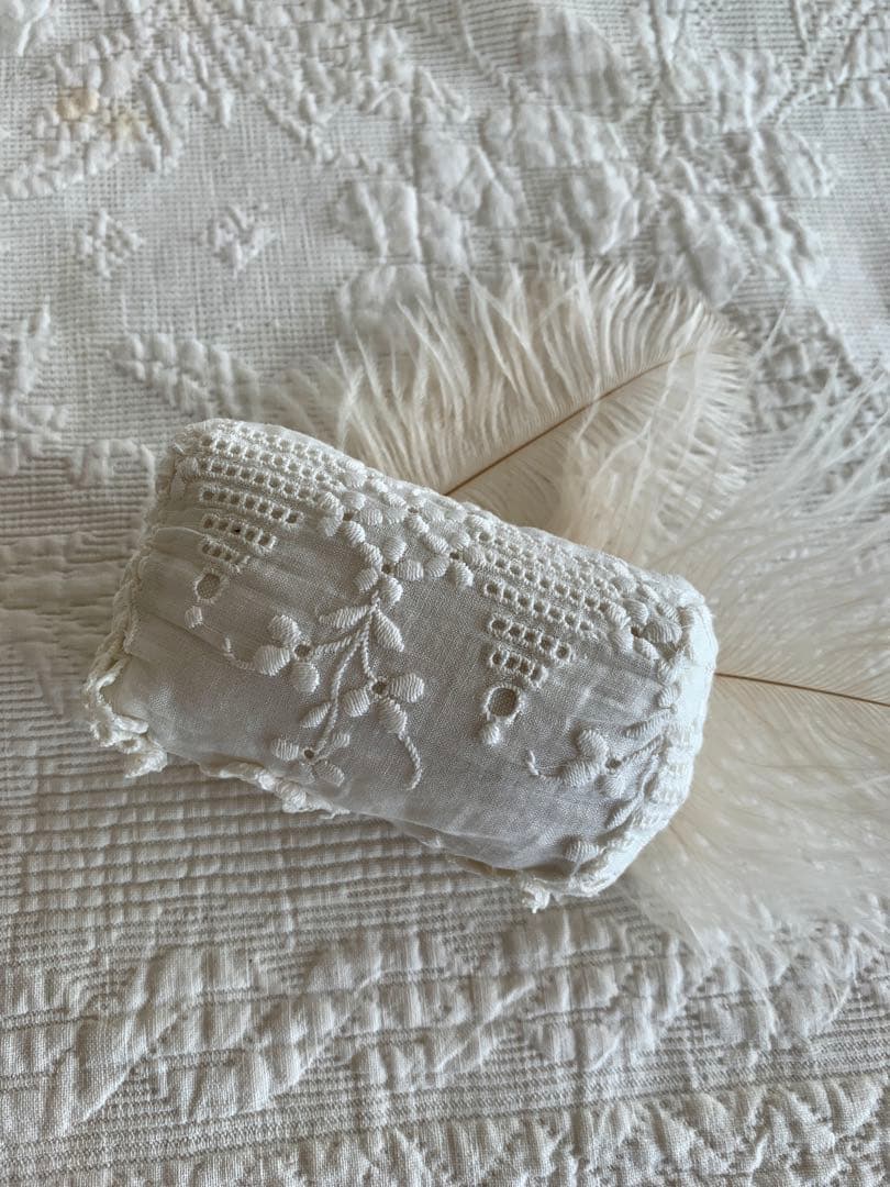 フランスビンテージ/アンティークパニエ＆スノーベビー＆Hertwigビスクドール