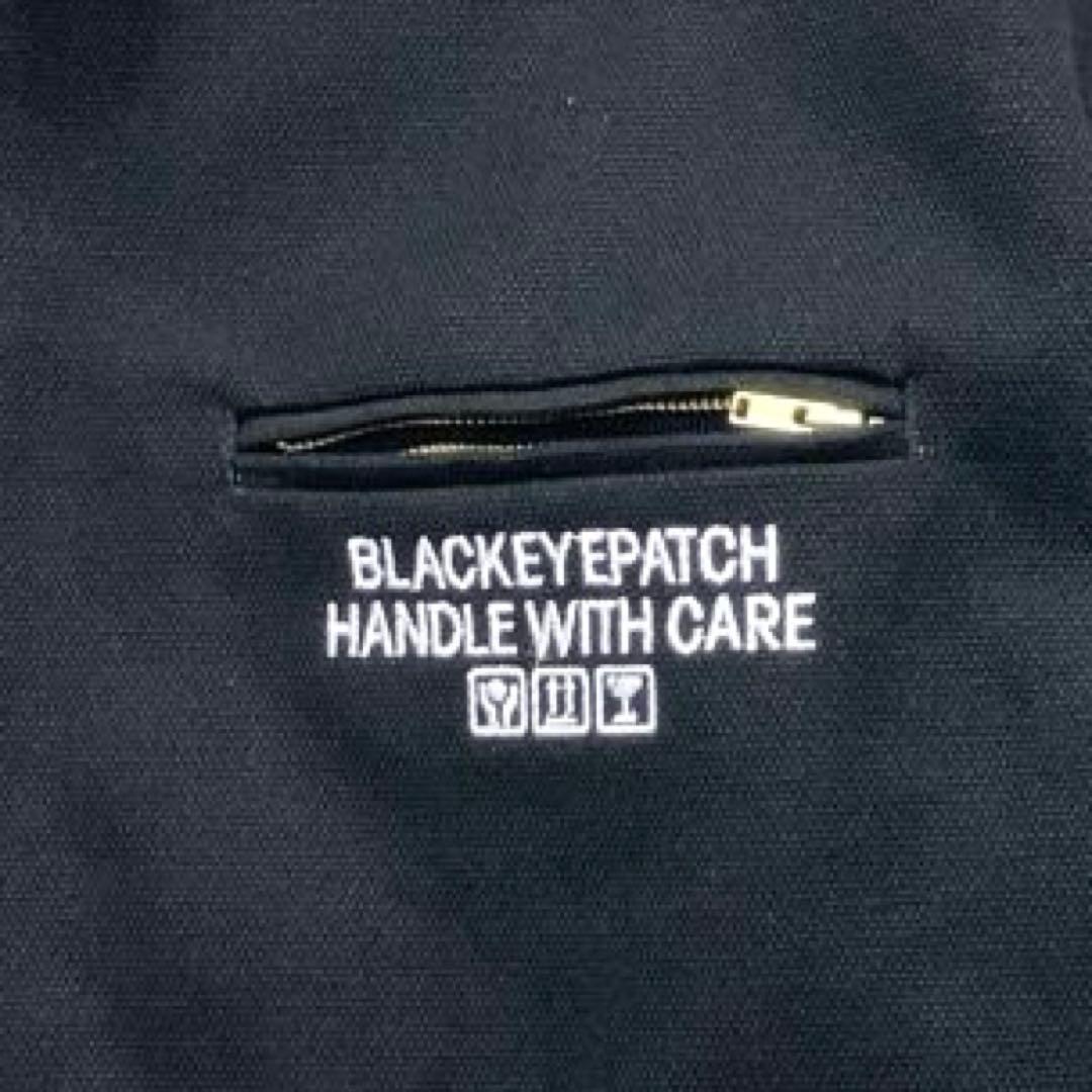 ブラックアイパッチ 取扱注意 ロゴ刺繍 キルティング コーデュロイ