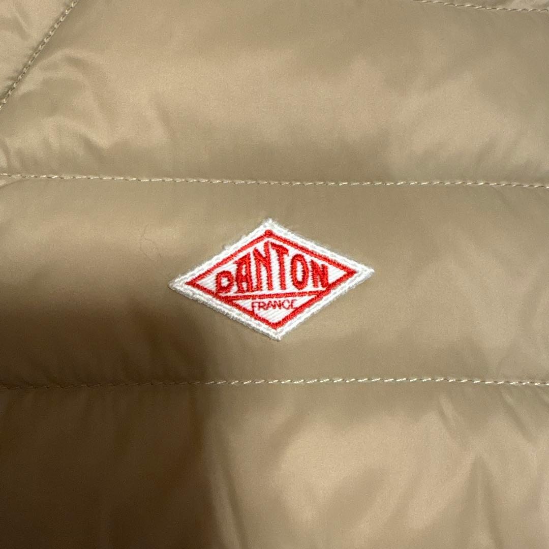 DANTON ダントン インナーダウン ロング ノーカラー　サイズ36