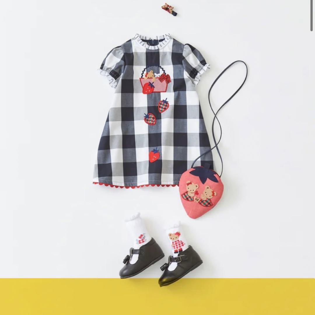 ファミリア ポシェット いちご ストロベリー ファミリアチェック 赤 完売品 ♡