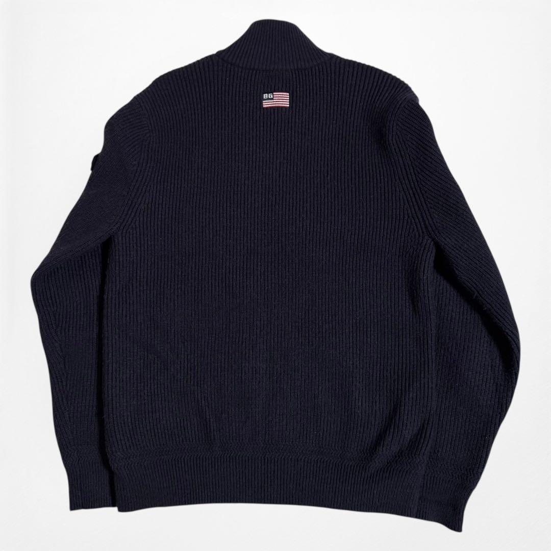 BRIEFING ゴルフ ナイロン ニット 切替 ブルゾン ジャケット