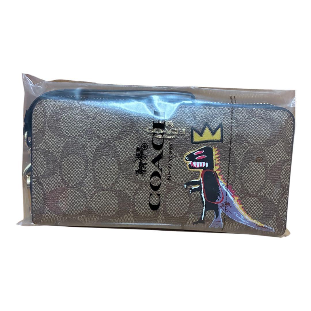 ✨新品未使用✨COACH バスキアコラボ 恐竜長財布 シグネチャー ✨限定✨
