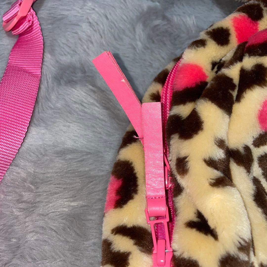 【美品】ミニーマウス　ヒョウ柄　リュックサック