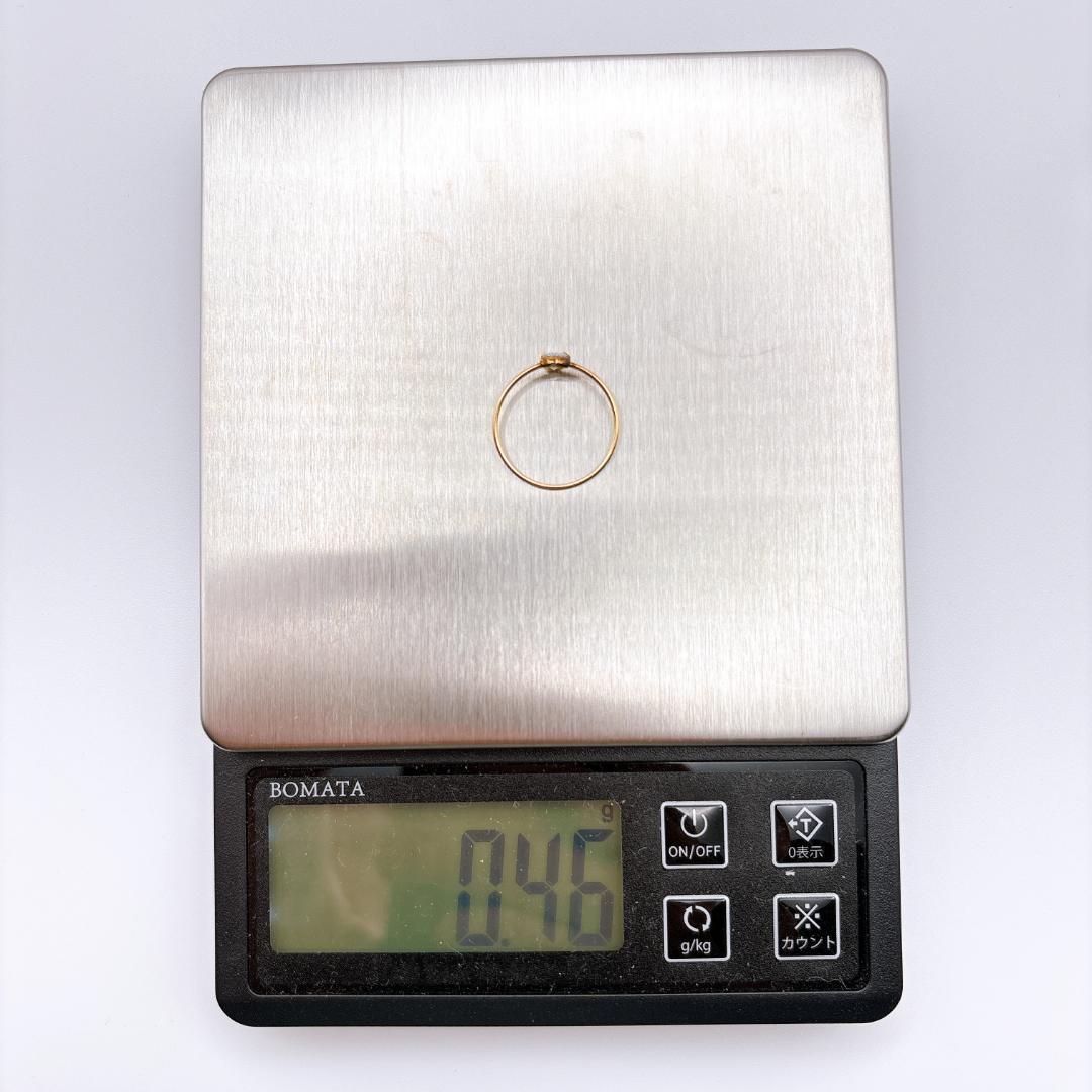 ル*ナ様 【agete】K10ゴールド 細身華奢シンプルティアドロップ 色石リン