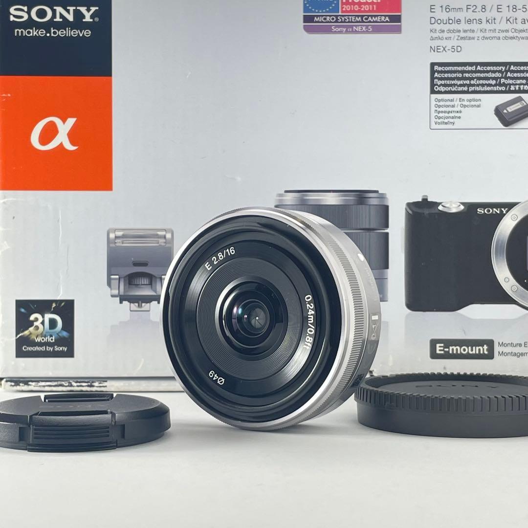 【極上美品・返品保証 】Sony SEL16F28 単焦点 パンケーキレンズ