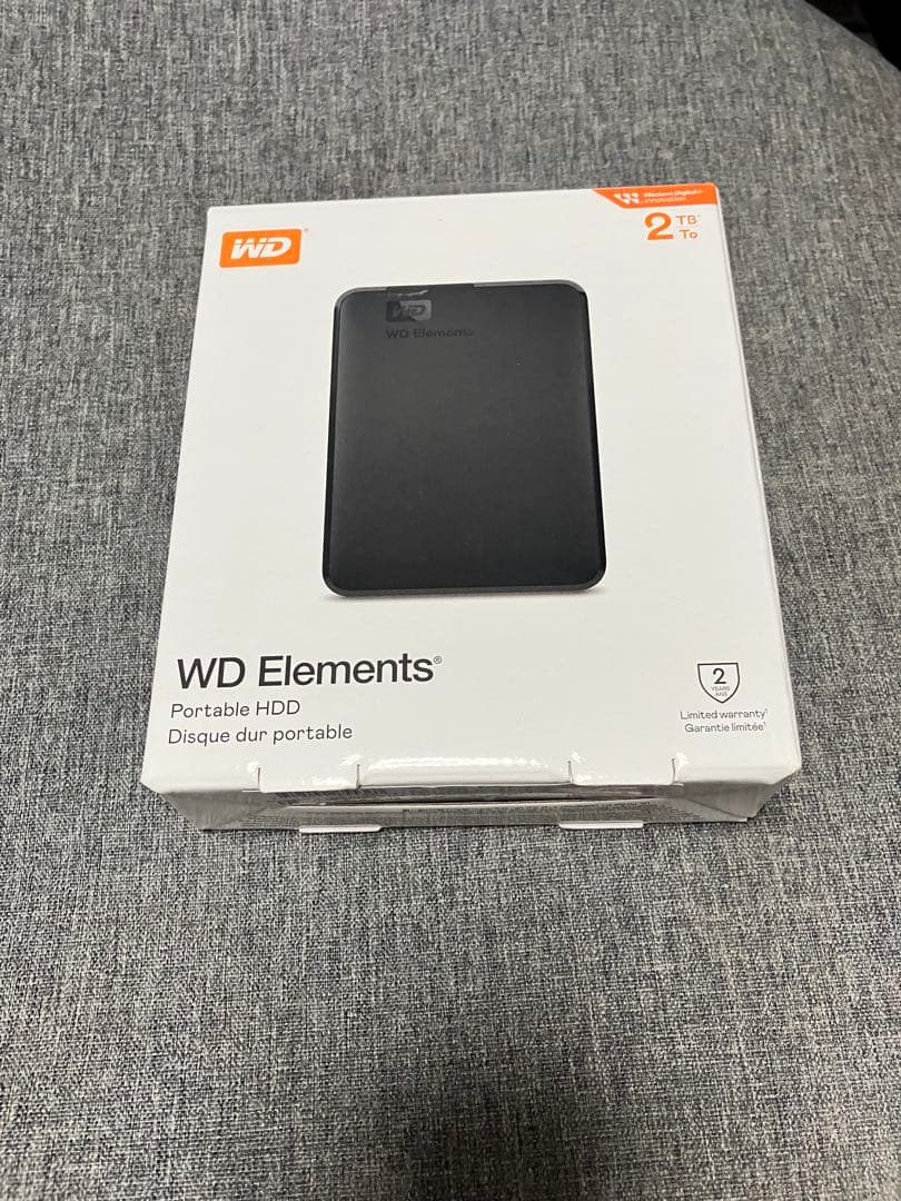 ウェスタンデジタル ポータブルHDD 2T USB3.0 新品未開封未使用