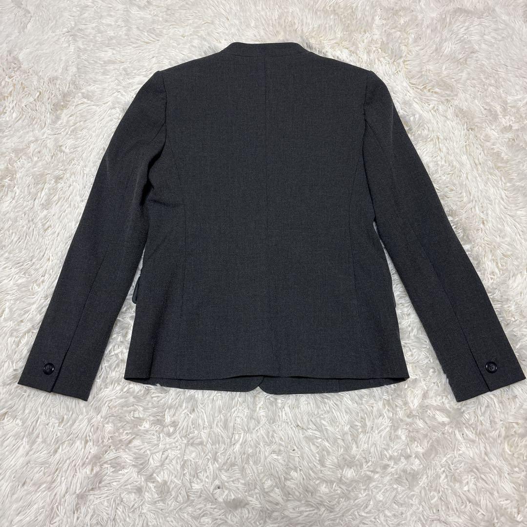 未使用に近い★プラステ　セットアップ　ノーカラー　ウォームリザーブ　XS　グレー