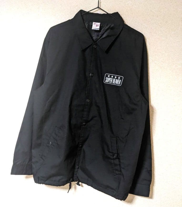 SUPER BEAVER　コーチジャケット　美品　ナイロンジャケット　黒　廃盤