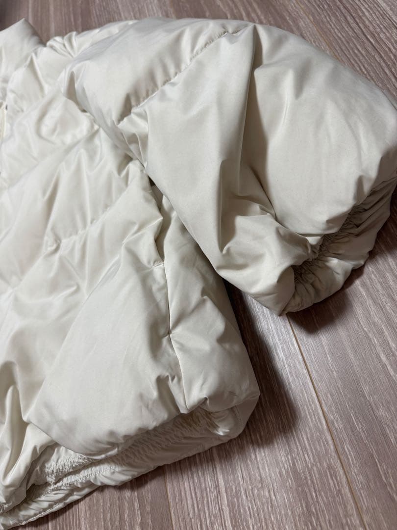 スタンドカラーダウン　S オフホワイト