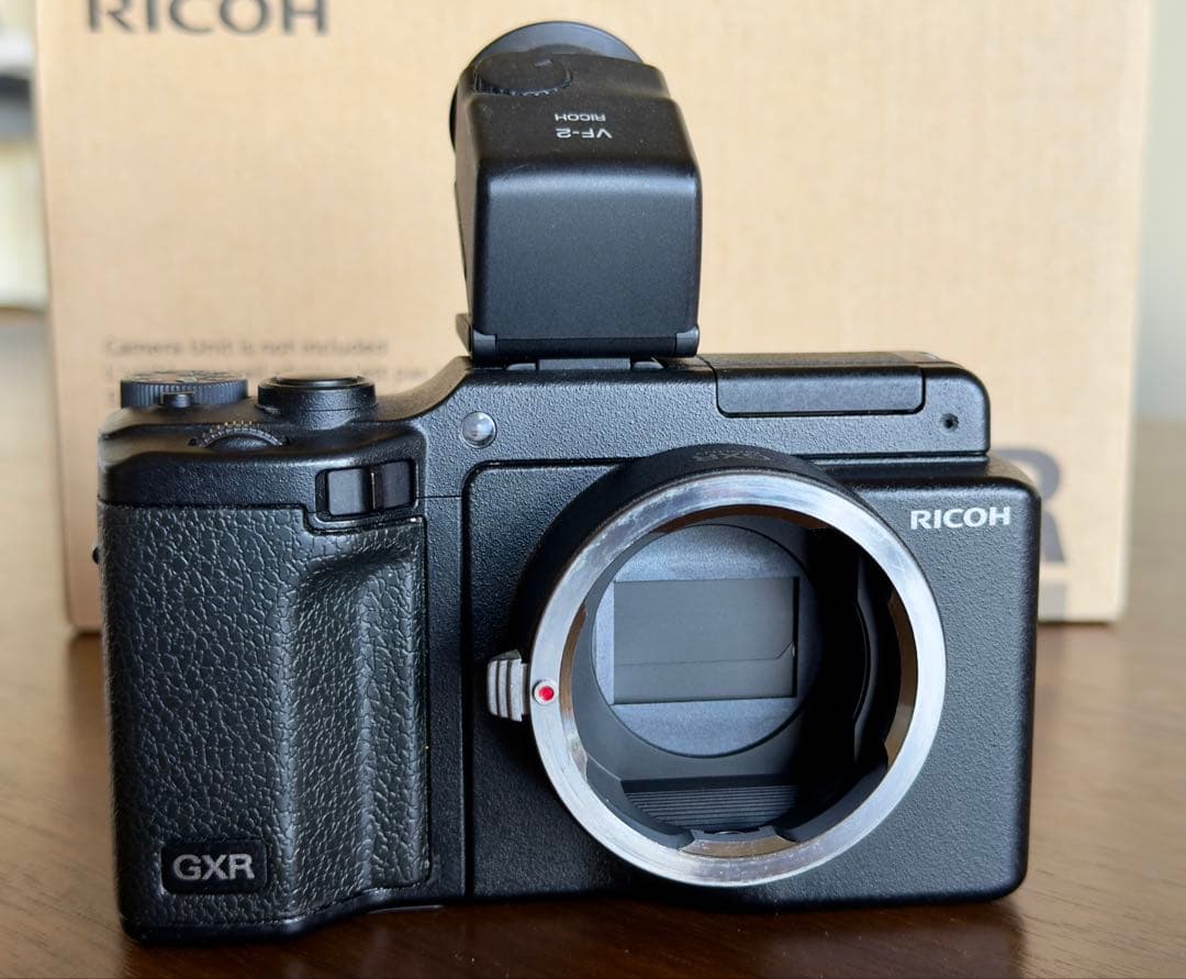 RICOH GXRボディ+MOUNT A12Mマウント+VF-2ファインダ