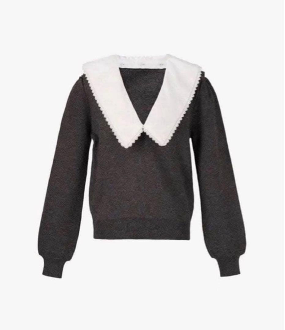 トップス Bibiy. ANNABELLE KNIT GRAY