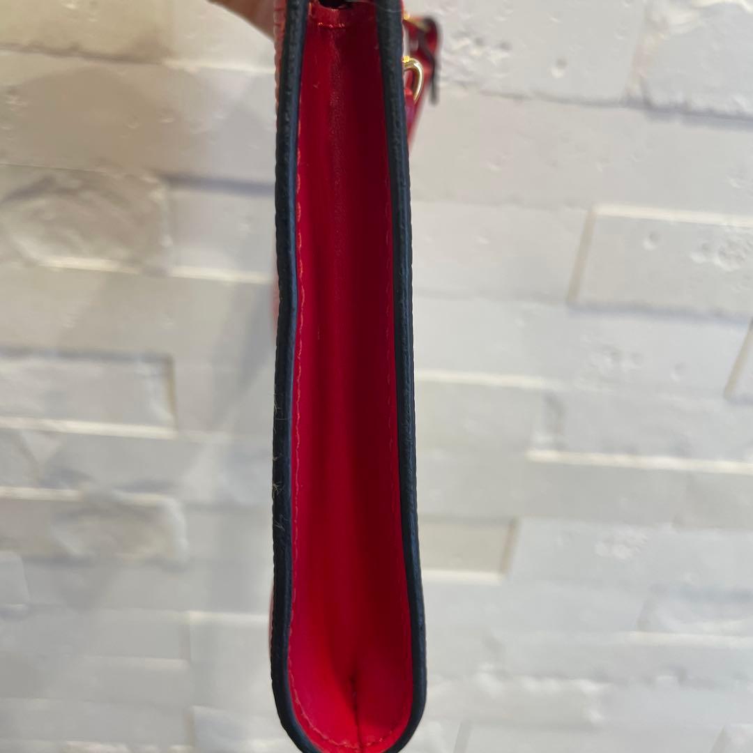 ルイヴィトン エピ アクセソワール ポーチ ポシェットハンドバッグ レッド 赤