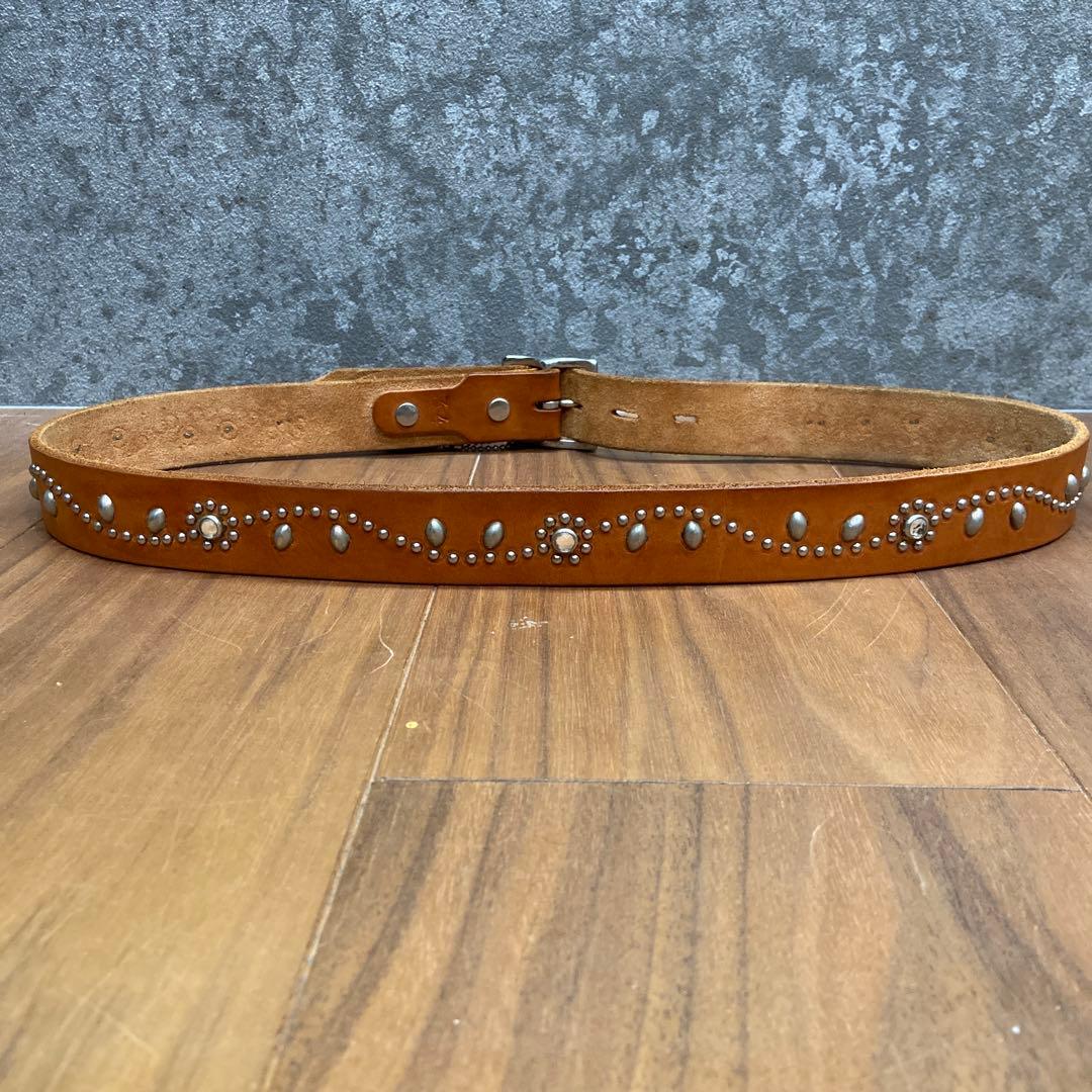 2点 HTC フラワースタッズ ナローベルト クリアストーン 34inch