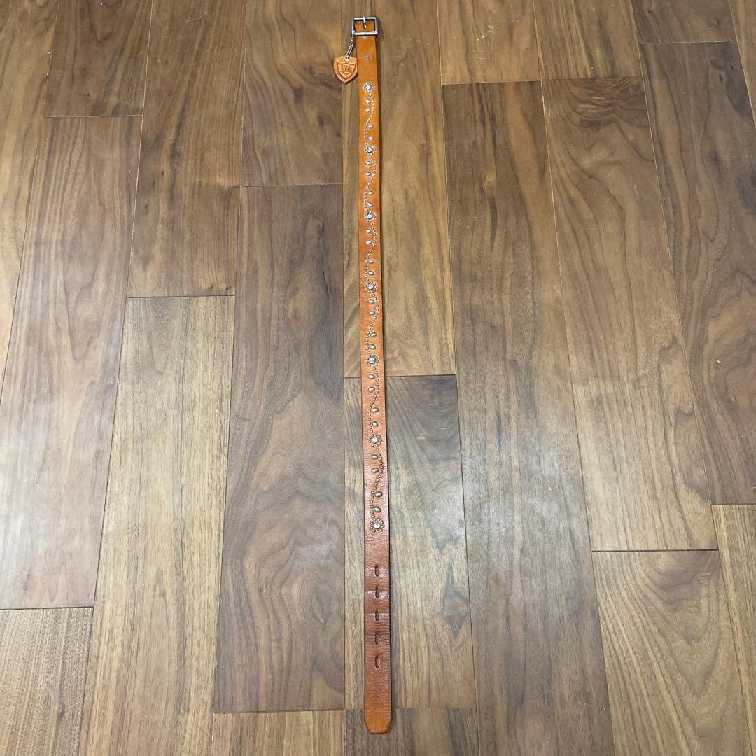 2点 HTC フラワースタッズ ナローベルト クリアストーン 34inch