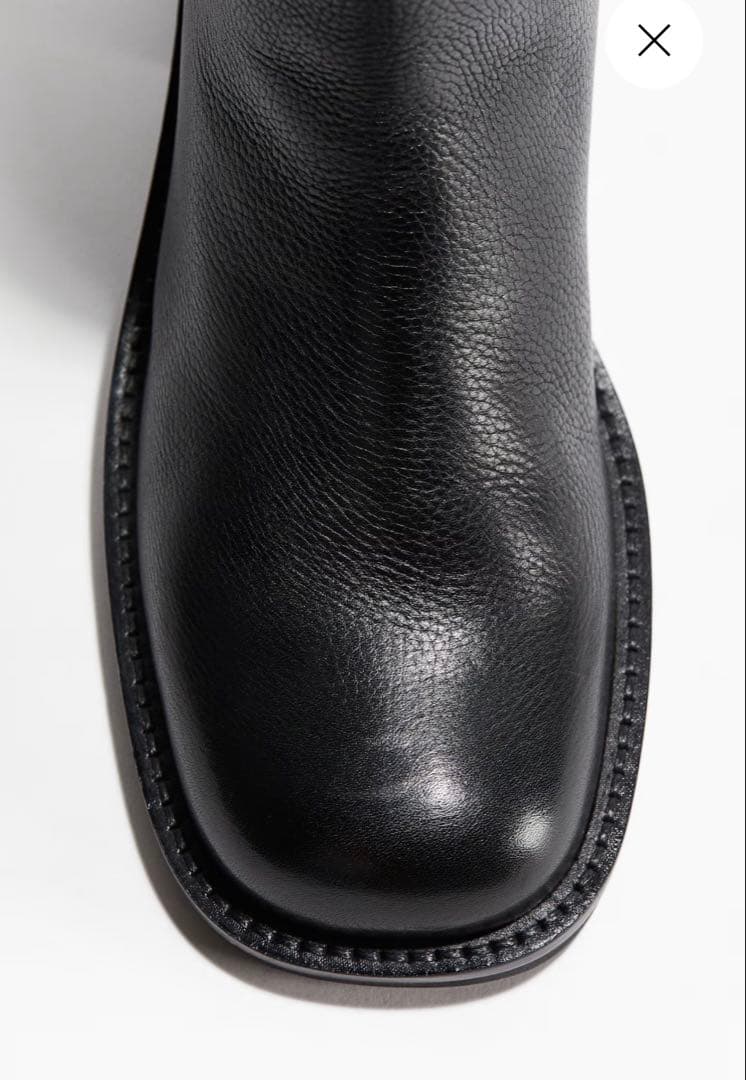  ロングブーツ　ブラック　EU39/24.5cm 新品未使用　タグ付き