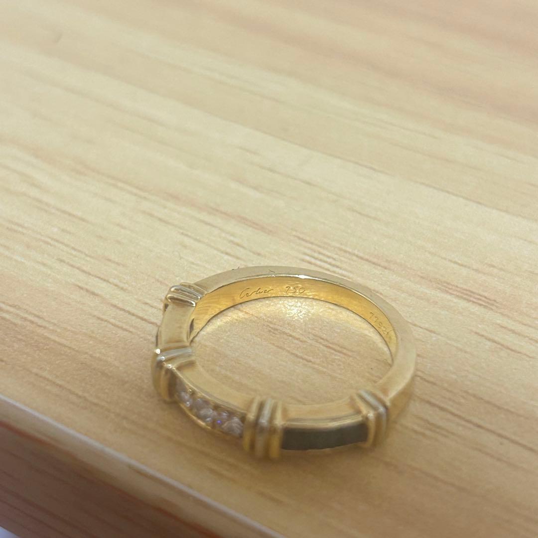 Cartier ゴールド サファイア ダイヤモンド リング