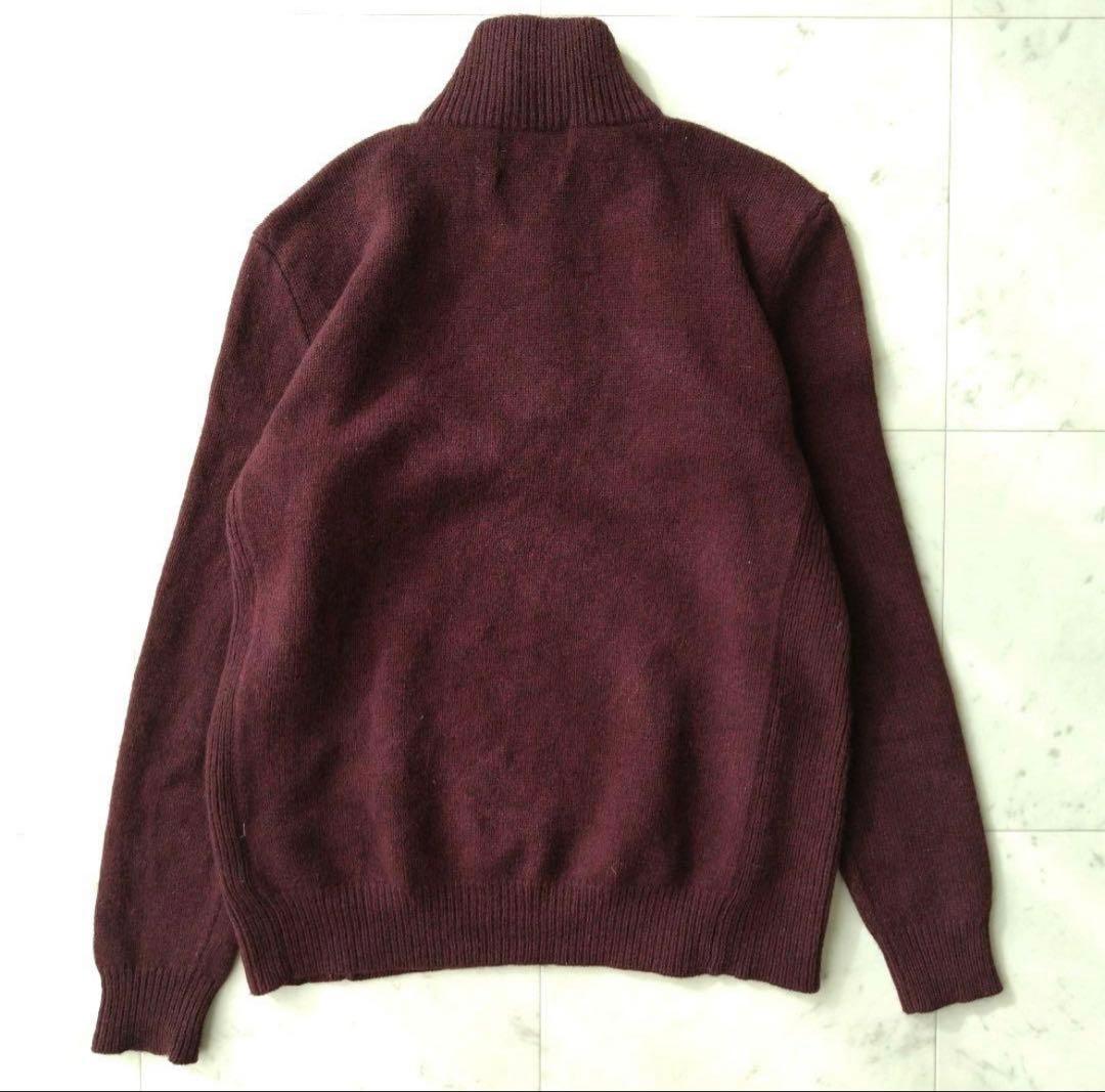 バーガンディ ハーフジップ ラルフローレン ポロ