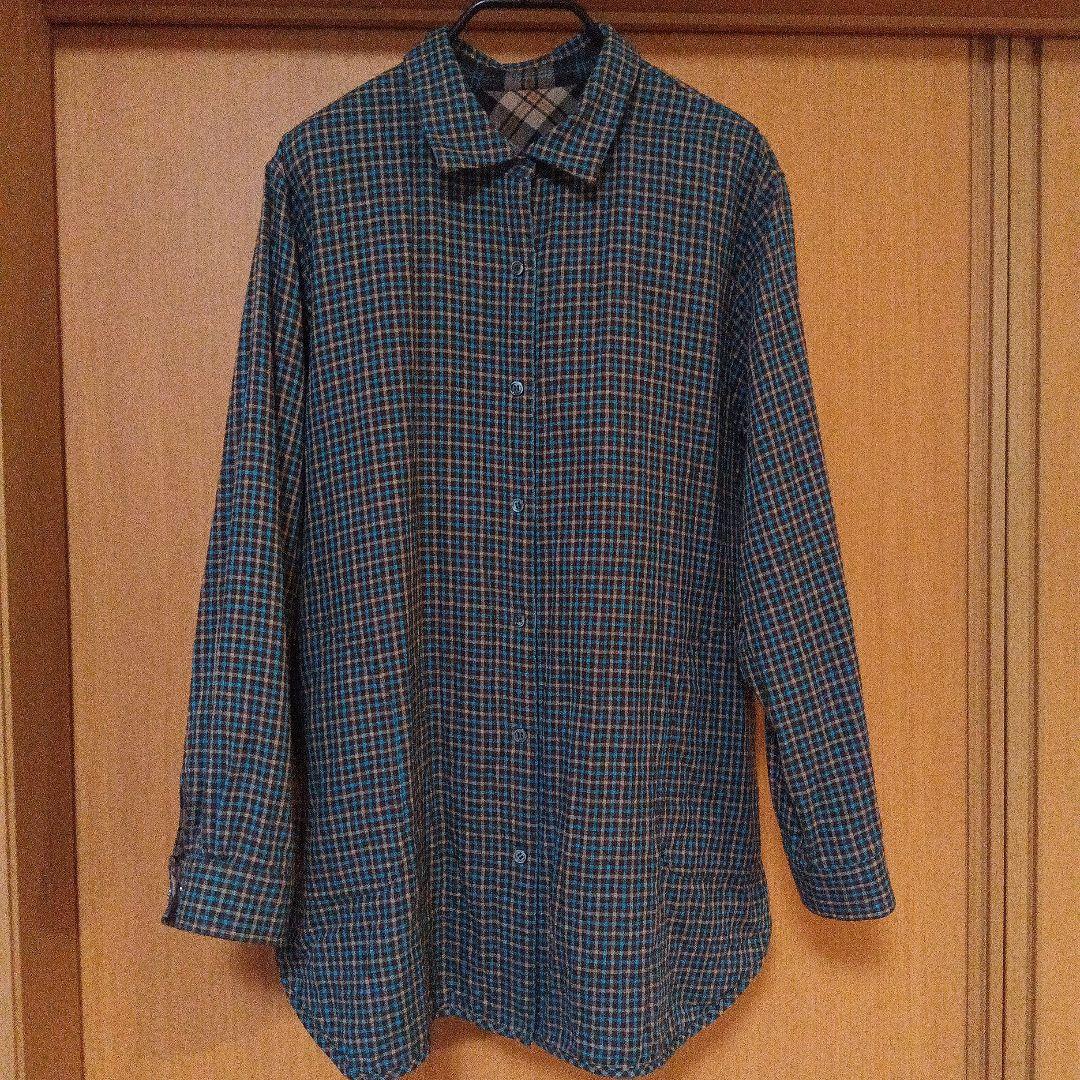 ※再値下げしました※　レリアンプラスハウス13+　リバーシブルチェックシャツ