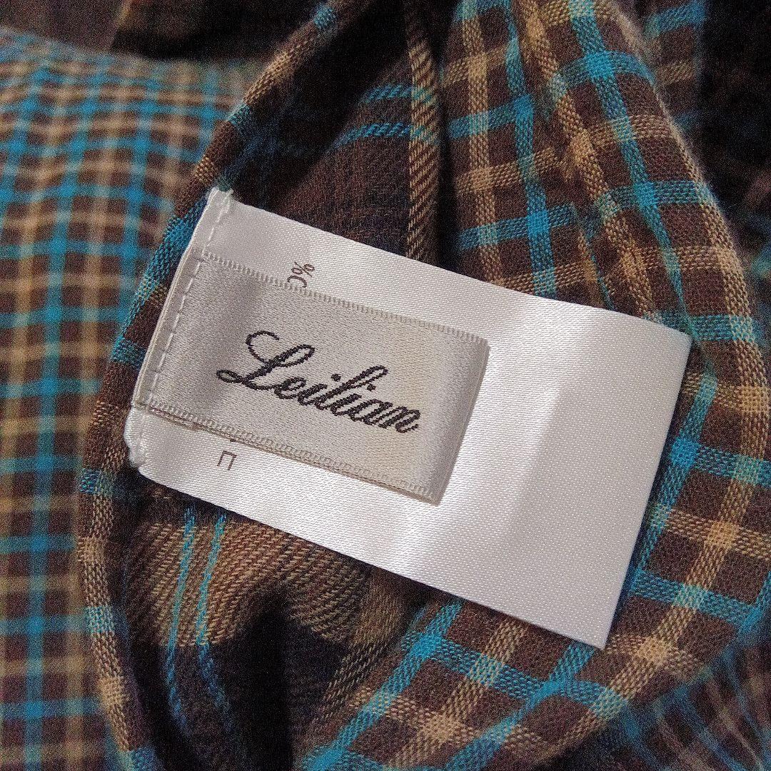 ※再値下げしました※　レリアンプラスハウス13+　リバーシブルチェックシャツ