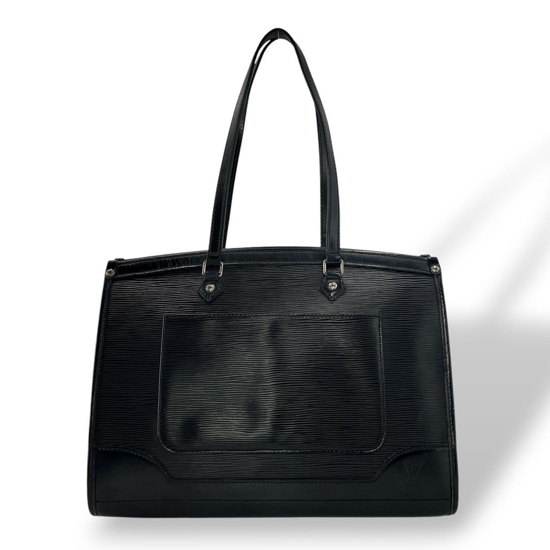 ルイヴィトン　マドレーヌGM トートバッグ　肩掛け可　A4収納可　エピ　ブラック