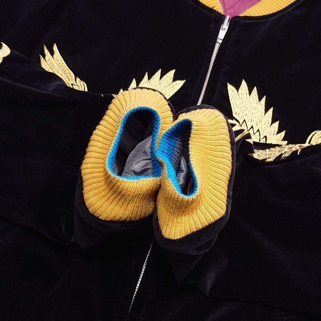 DRY BONES リバーシブルスカジャン GOLD HAWK 別珍 大