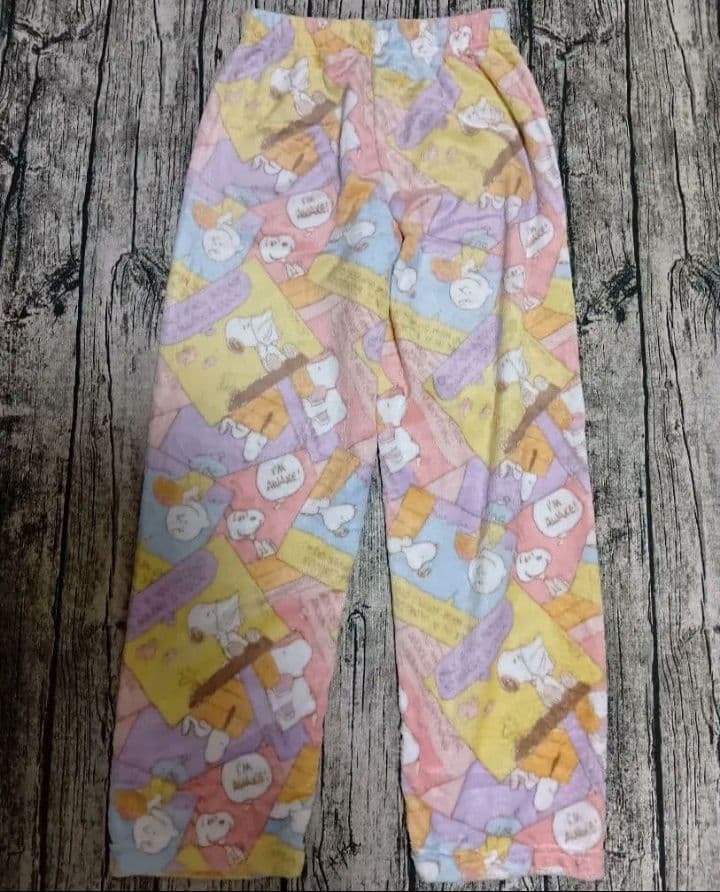 スヌーピー　パジャマ　スウェット上下　トレーナー　パンツ　裏起毛　B