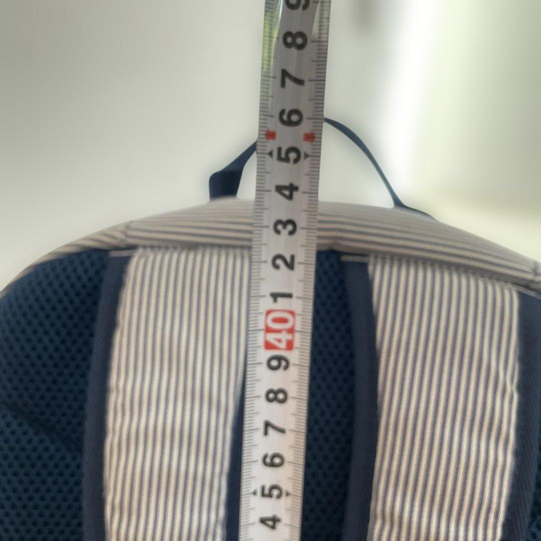 familiar リボンデザイン ストライプリュック