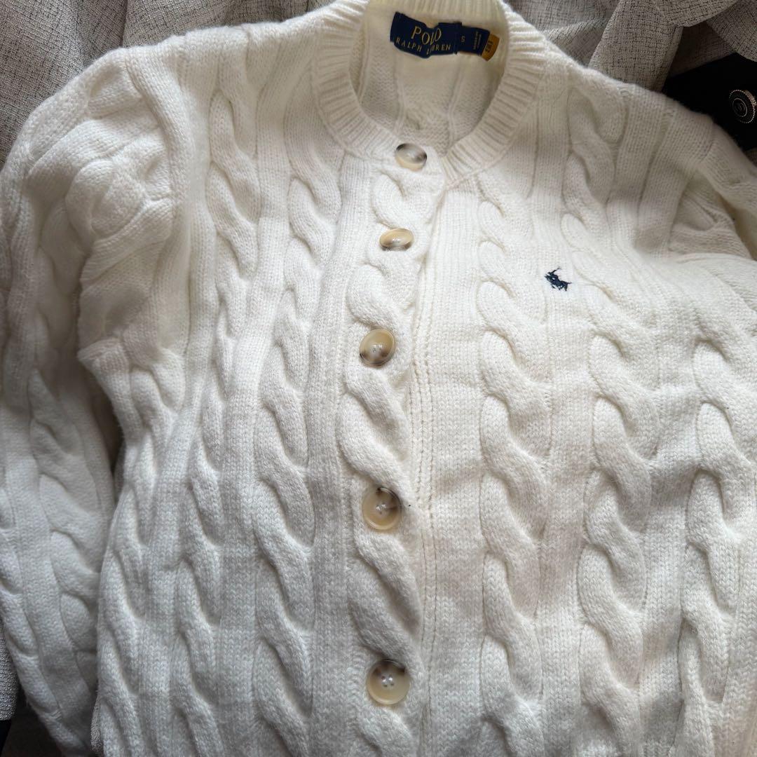 ケーブルニット カーディガン　ラルフローレン
