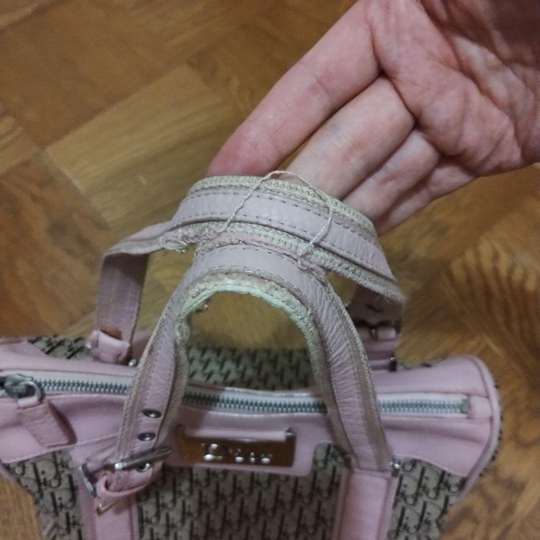 Dior ボストンバッグ ピンク/ベージュ