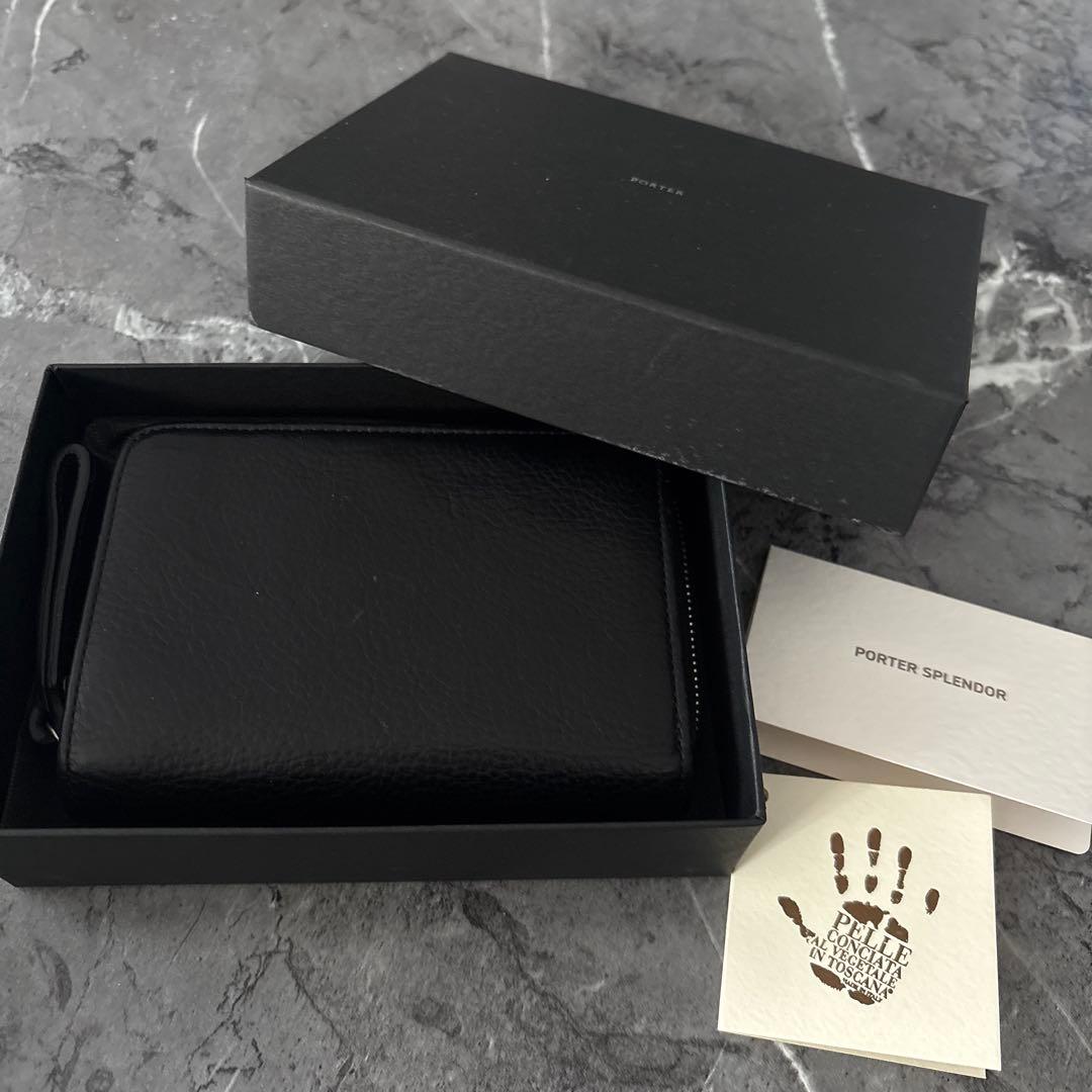 l*m様 PORTER SPLENDOR ブラック ケース 美品財布